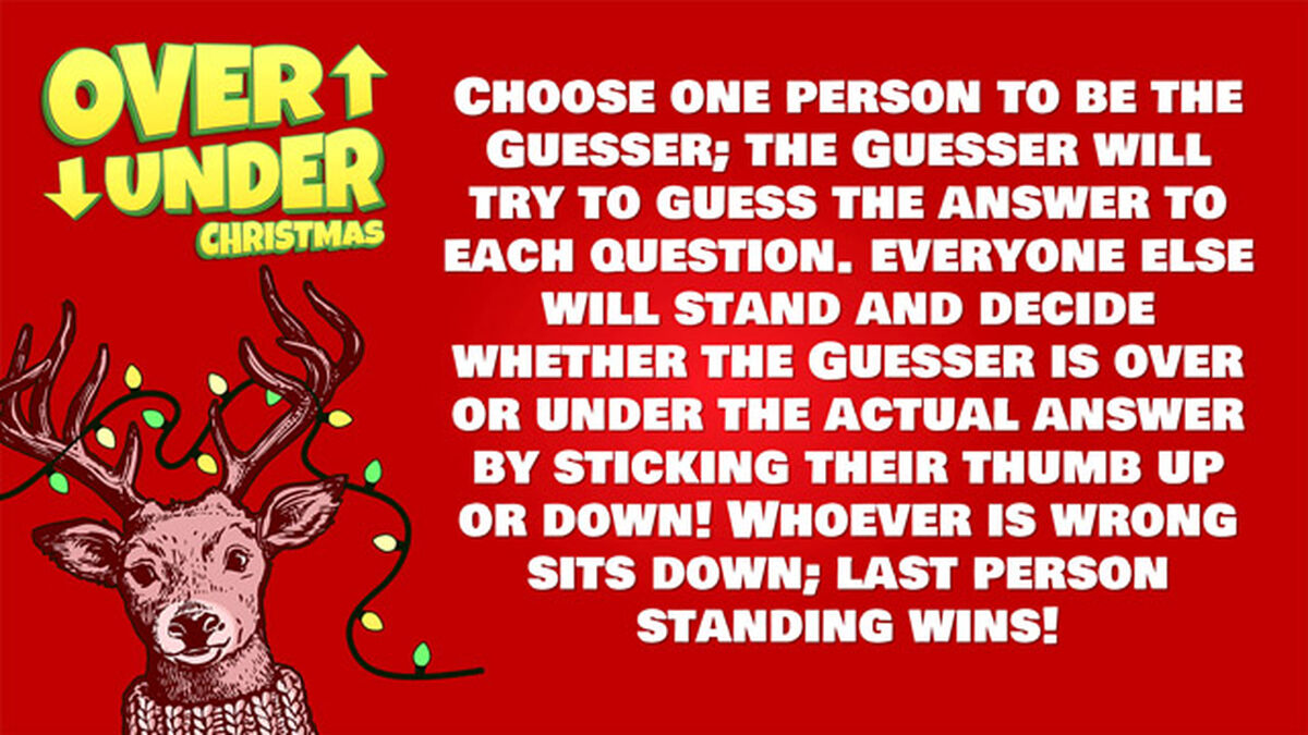 Over Under Christmas image number null